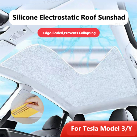 Tesla Model 3/Y/Model 3 Highland Electrostatic Adsorption Sunshade Sunroof Sunshade