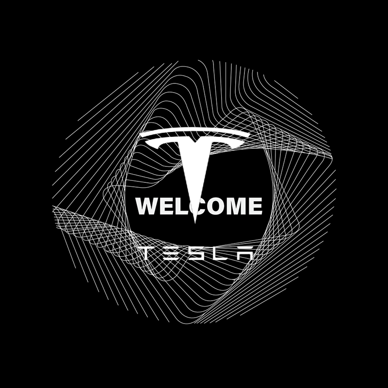 Tesla Model S3XY/ Model 3 Highland Puddle Lights Projector Door Welcome Lights