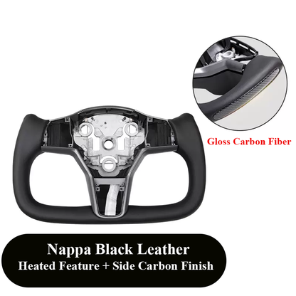 Model 3/ Y Custom Yoke Style Carbon Fiber Steering Wheel