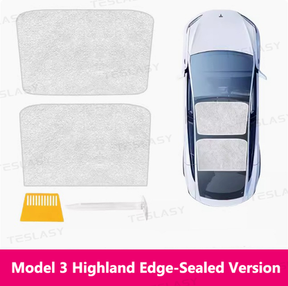 Tesla Model 3/Y/Model 3 Highland Electrostatic Adsorption Sunshade Sunroof Sunshade