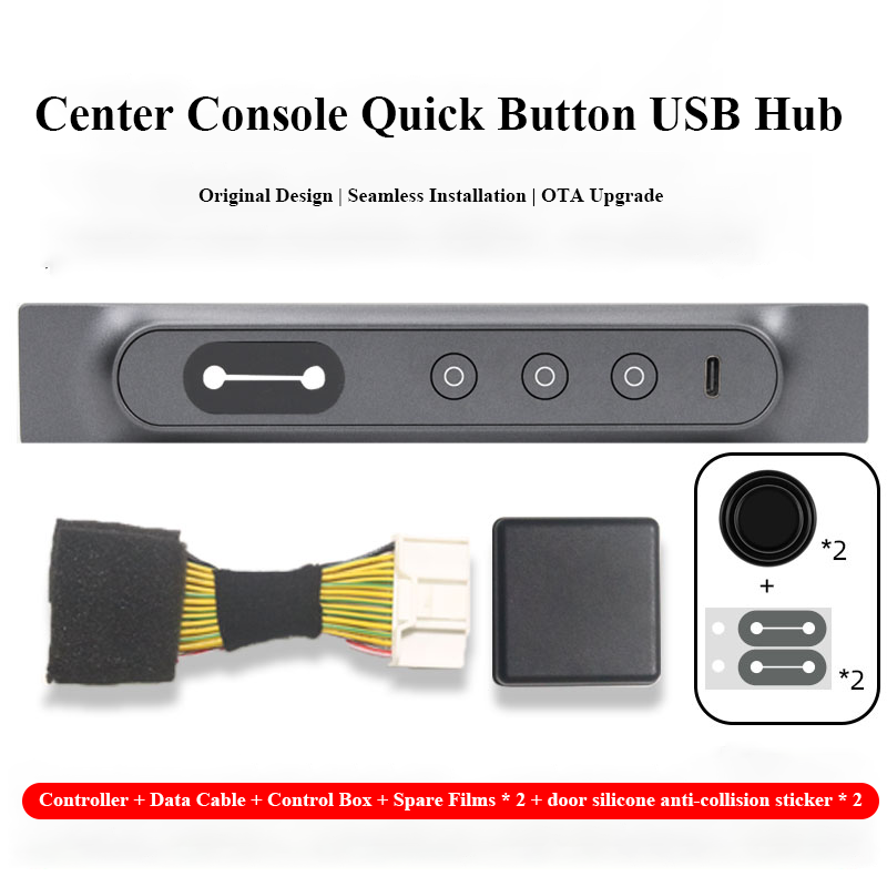 Model 3/Y Center Console Physical Quick Button Controller USB Hub