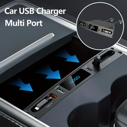 Tesla Model 3/Y Center Console  USB Hub Docking Station Smart Sensor